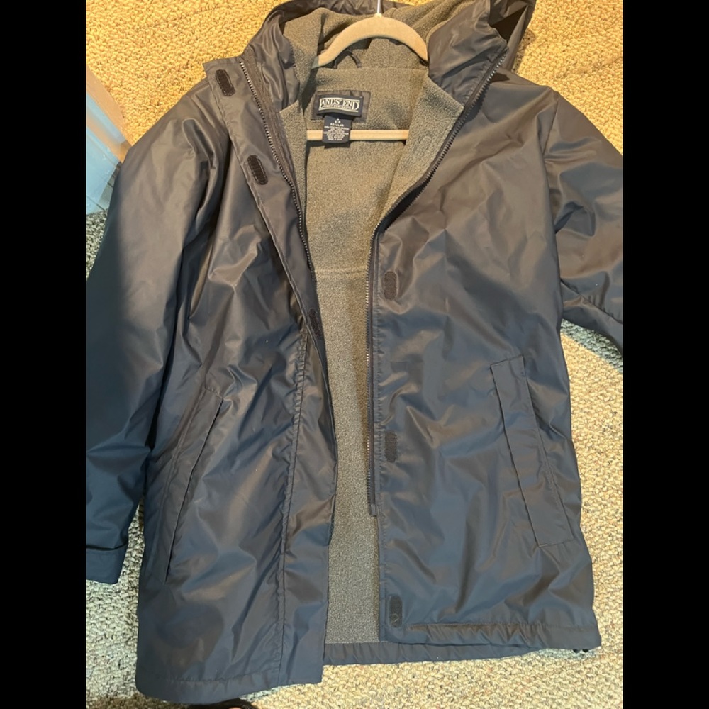 Lands end lined raincoat size small 6-8